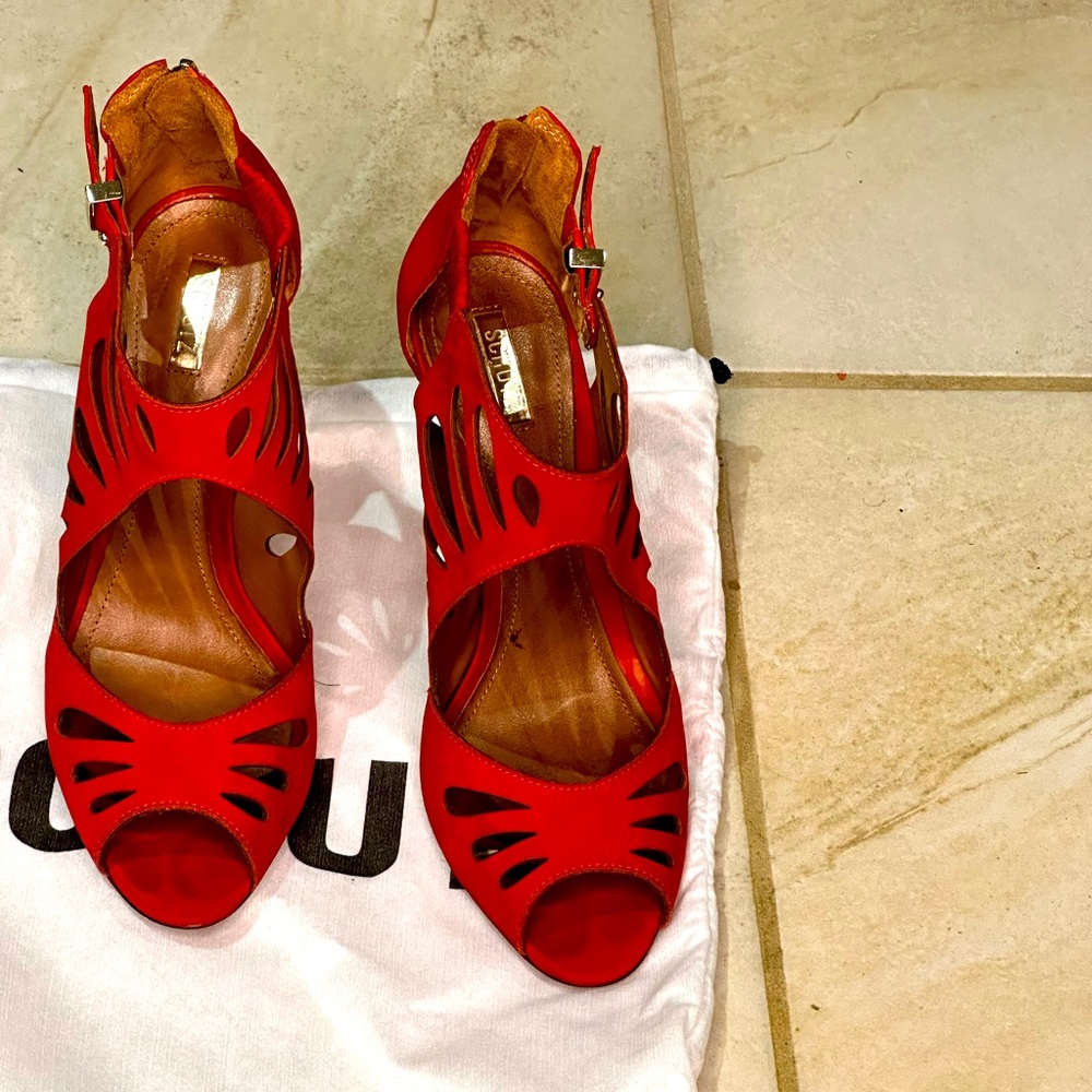 Red sandals